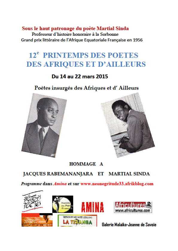 Affiche 12e Printemps des Potes des Afriques 2015